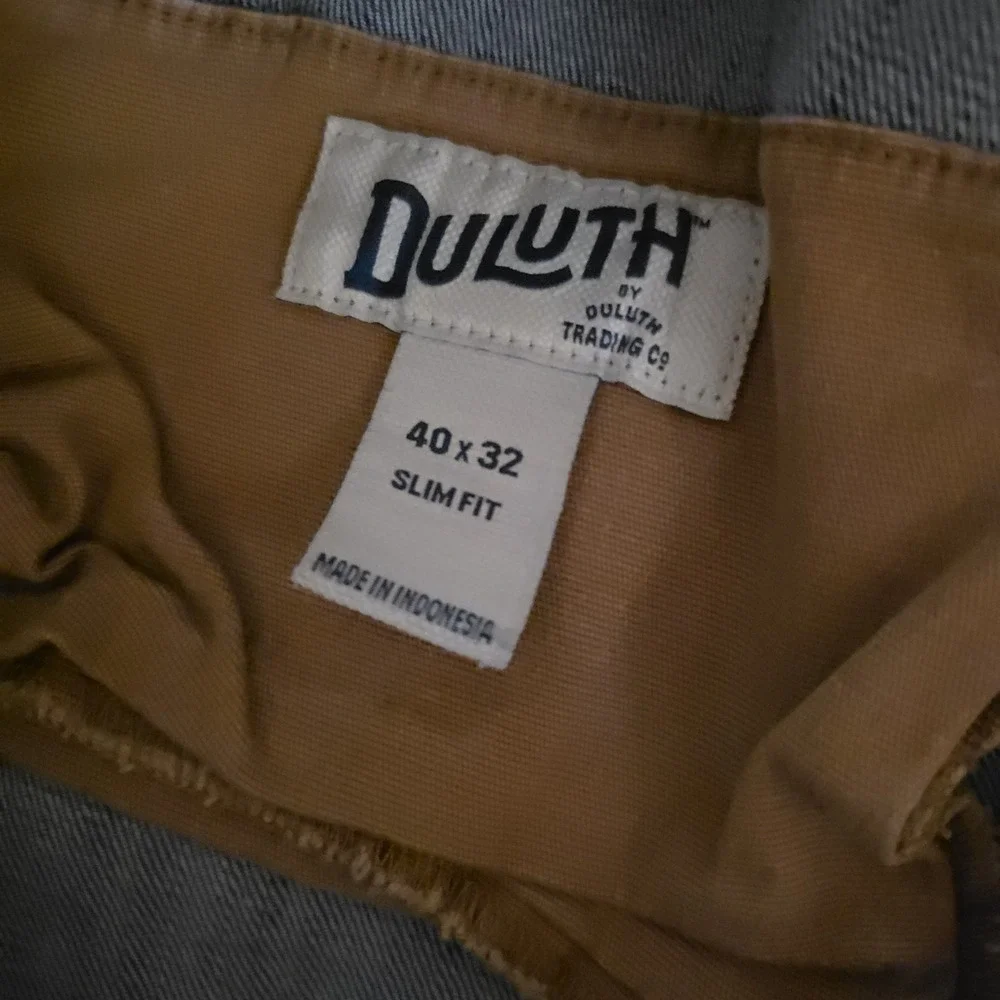 Duluth‎ Trading Co Ballroom Double Flex Slim Fit Jeans Blue 40x32 Mens Denim